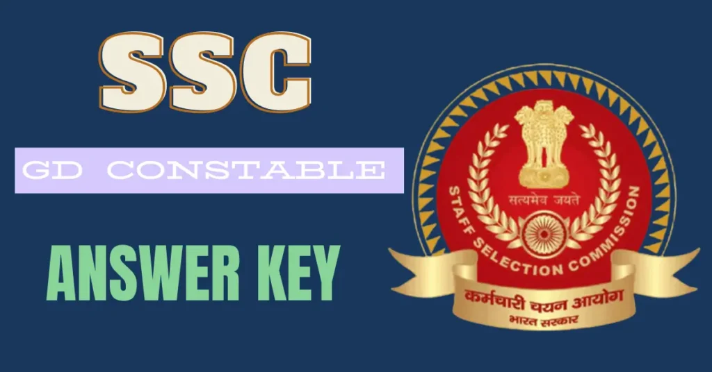SSC GD Answer Key 2025 