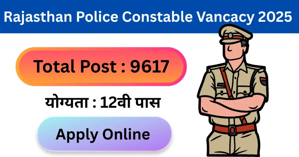 Rajasthan Police Constable Vancacy 2025