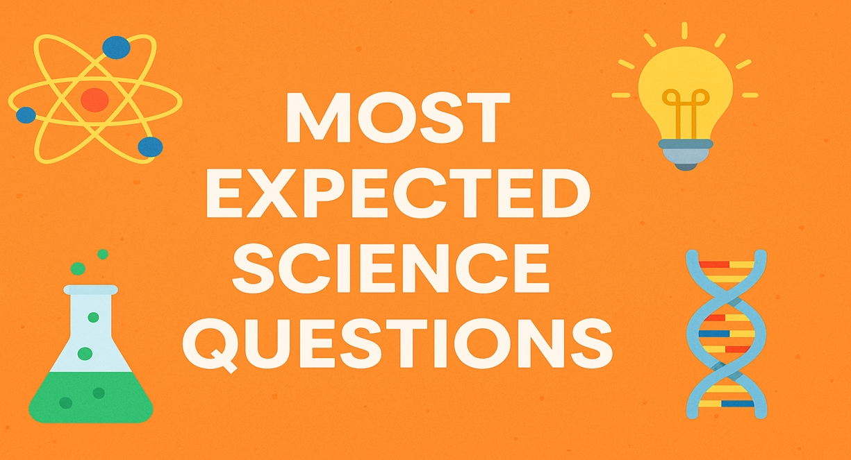 Most Expected Science Questions for SSC, UPSC & Railway
