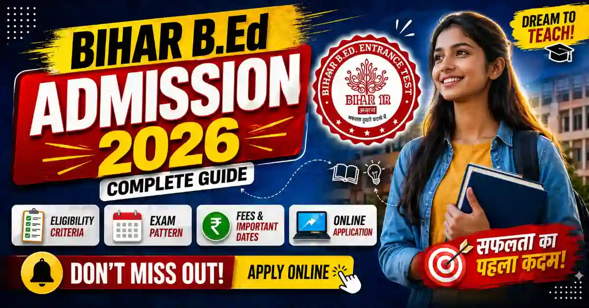 Bihar B.Ed Admission 2026