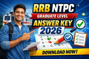 Railway RRB NTPC Graduate Level Answer Key 2026